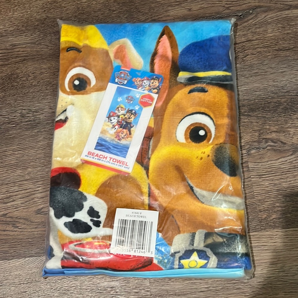 New Paw Patrol beach towel